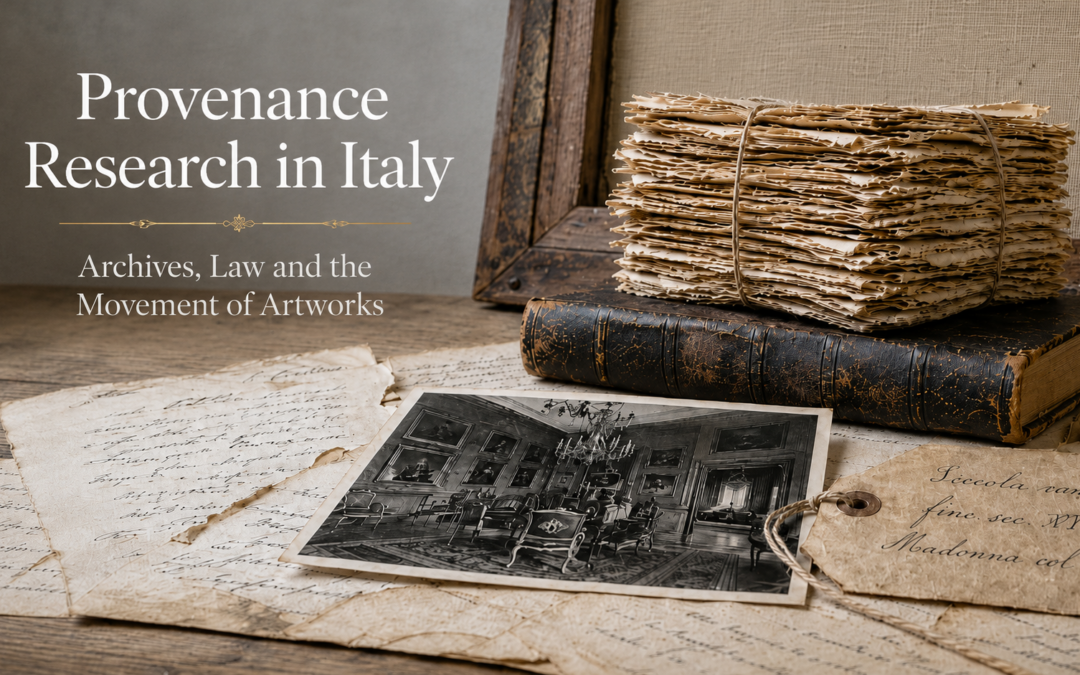 Provenance Research in Italy: Archives, Law and the Movement of Artworks